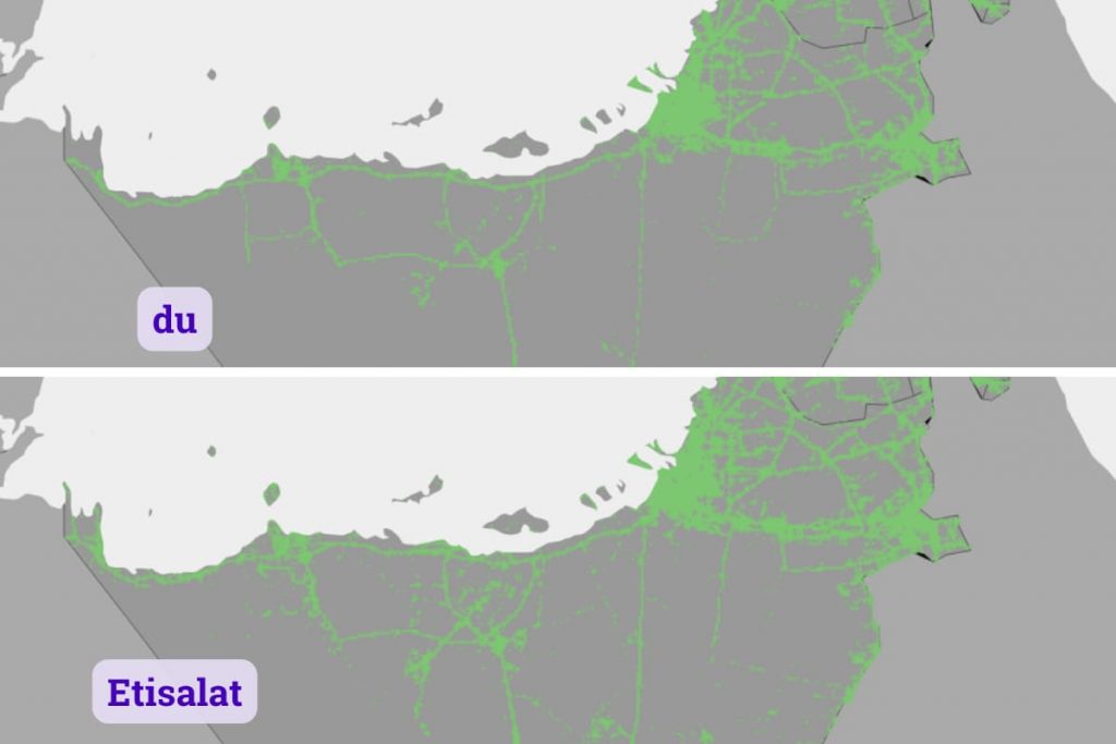 mobile internet in the UAE - coverage