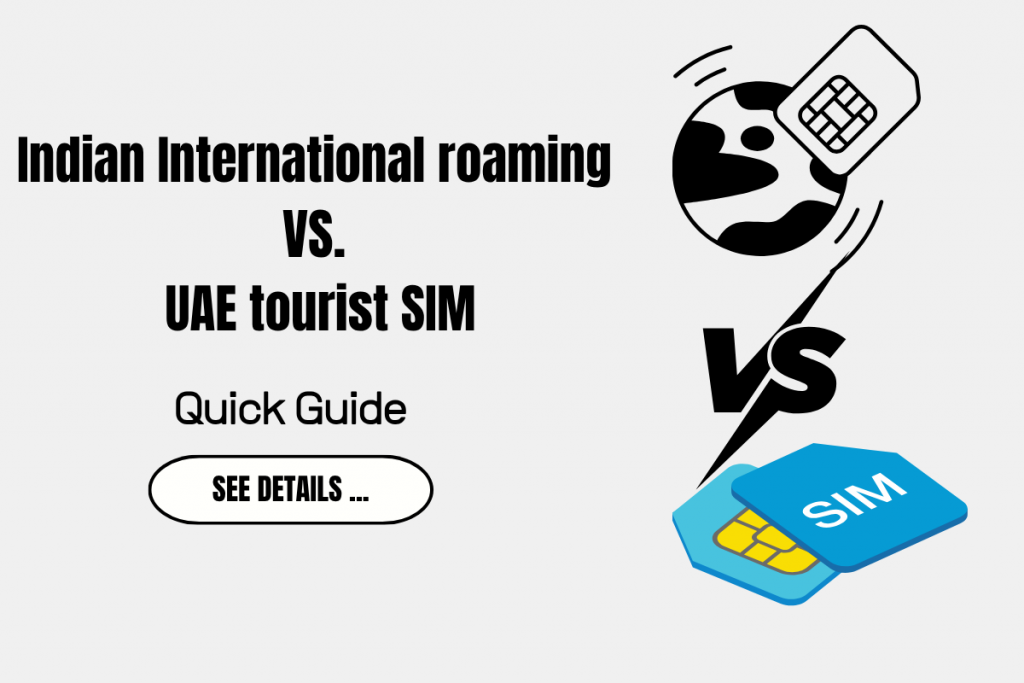 Indian International roaming plan or UAE tourist SIM
